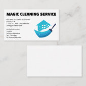 Reinigingsservice | Broom Home Logo Visitekaartje (Voorkant / Achterkant)