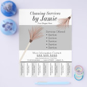 Reinigingsservice Business Tear Off Strips Flyer (Enkel)