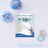 Reinigingsservice flyer (Enkel)