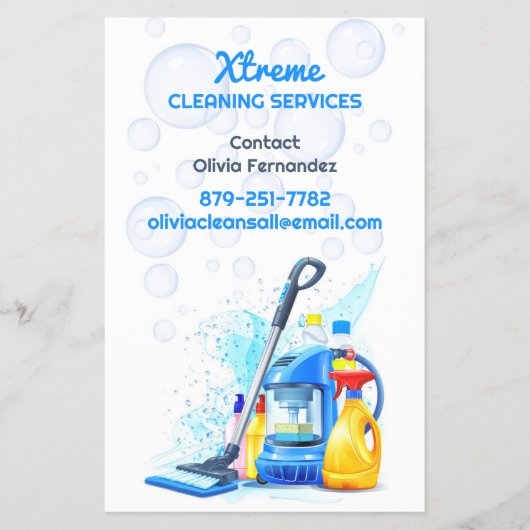 Reinigingsservice Flyer (Voorkant)