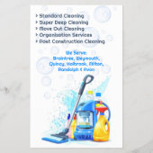 Reinigingsservice Flyer (Achterkant)