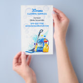 Reinigingsservice Flyer (Hand)