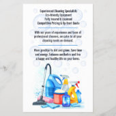 Reinigingsservice Flyer (Achterkant)