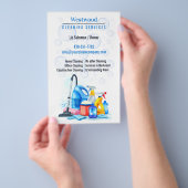 Reinigingsservice Flyer (Hand)