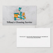 Reinigingsservice | Gereedschap voor het reinigen  Visitekaartje (Voorkant / Achterkant)