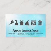 Reinigingsservice | Gereedschap voor het reinigen  Visitekaartje (Voorkant)