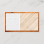 Reinigingsservice | House Bubbles Logo | Hout Visitekaartje (Achterkant)