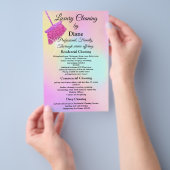 Reinigingsservice House Kantoor houden glasroze QR Flyer (Hand)