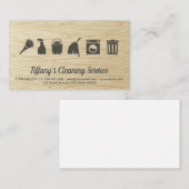 Reinigingsservice | Houtkorrels Visitekaartje (Voorkant / Achterkant)