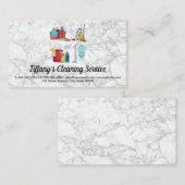 Reinigingsservice | Hulpmiddelen voor bezorgde obj Visitekaartje (Voorkant / Achterkant)