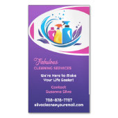 Reinigingsservice Magnetisch Visitekaartje (Voorkant Verticaal)