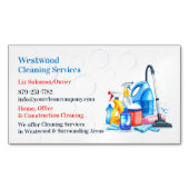 Reinigingsservice Magnetisch Visitekaartje (Voorkant)