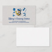 Reinigingsservice | Maid Cleaner Logo Visitekaartje (Voorkant / Achterkant)