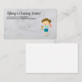 Reinigingsservice | Maid Icon Visitekaartje (Voorkant / Achterkant)