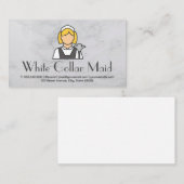 Reinigingsservice | Maid Icon Visitekaartje (Voorkant / Achterkant)