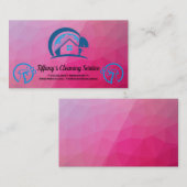 Reinigingsservice | Maid | Logo van het Huis Visit Visitekaartje (Voorkant / Achterkant)