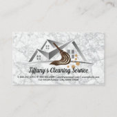 Reinigingsservice | Maid | Mop en Home Visitekaartje (Voorkant)