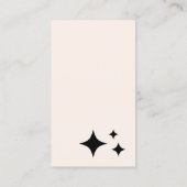 Reinigingsservice - Maid Retro White Black Contactkaartje (Achterkant)