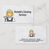Reinigingsservice | Maïde Logo Visitekaartje (Voorkant / Achterkant)
