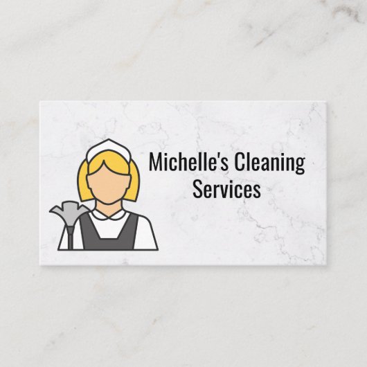Reinigingsservice | Maïde Logo Visitekaartje (Voorkant)
