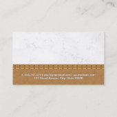 Reinigingsservice | Meid Service | Marmer Leder Visitekaartje (Achterkant)