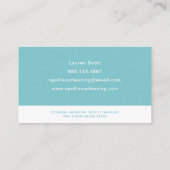 Reinigingsservice met Aqua Blue Spray-fles Visitekaartje (Achterkant)