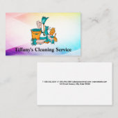 Reinigingsservice | Middel-gereedschap Visitekaartje (Voorkant / Achterkant)