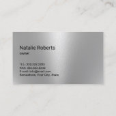 Reinigingsservice Modern Black & Silver Visitekaartje (Achterkant)