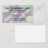 Reinigingsservice Modern ontwerp Visitekaartje (Voorkant / Achterkant)