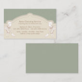 Reinigingsservice Retro Visitekaartje (Voorkant / Achterkant)