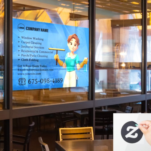 Reinigingsservice Ruitstickers Raamsticker (Restaurant Raam)