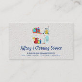 Reinigingsservice | Schoonmaak in vloeibare vorm | Visitekaartje (Voorkant)