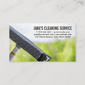 Reinigingsservice | Schoonmaken van vensters Visitekaartje (Voorkant)