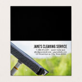 Reinigingsservice | Schoonmaken van vensters Visitekaartje (Buitenkant ongevouwen)