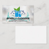 Reinigingsservice | Sparkly House | Schoonmaakmidd Visitekaartje (Voorkant / Achterkant)
