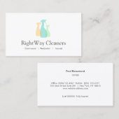 Reinigingsservice Spray Bottle Logo Visitekaartje (Voorkant / Achterkant)