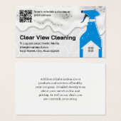 Reinigingsservice | Spuitfles | Zeep en Tegel Visitekaartje (Voorkant /achterkant)