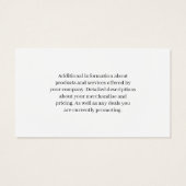 Reinigingsservice | Spuitfles | Zeep en Tegel Visitekaartje (Achterkant)