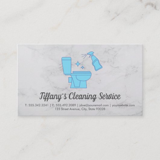 Reinigingsservice | Toilet Spraing | Maid Visitekaartje (Voorkant)