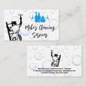 Reinigingsservice | Venster reiniger | Zeepbellen Visitekaartje (Voorkant / Achterkant)