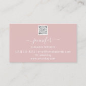 Reinigingsservice Verwijderen van vuilnis met lich Visitekaartje (Achterkant)