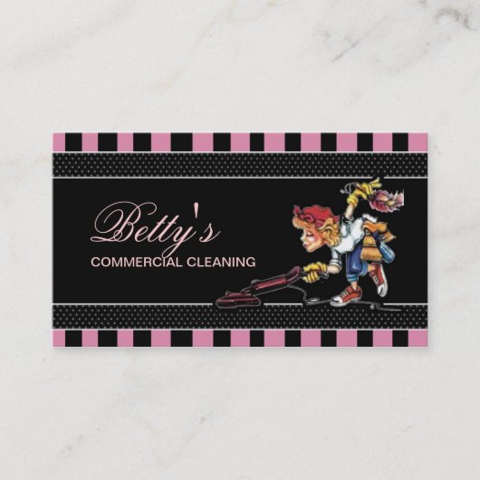 Reinigingsservice Visitekaartje (Voorkant)