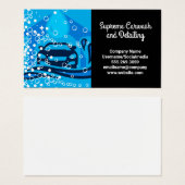 Reinigingsservice voor was op auto's | Bubbles Visitekaartje (Voorkant /achterkant)