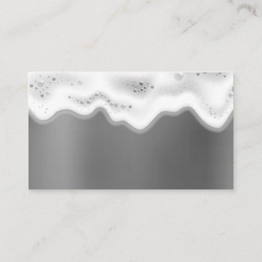 Reinigingsservice voor wasgoed voor auto's | Zeepb Visitekaartje (Achterkant)