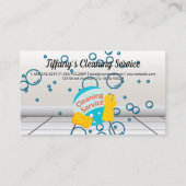 Reinigingsservice | Zeep Bubble Visitekaartje (Voorkant)