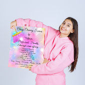 Reinigingsservicekamer Houding Holografen Roze Flyer