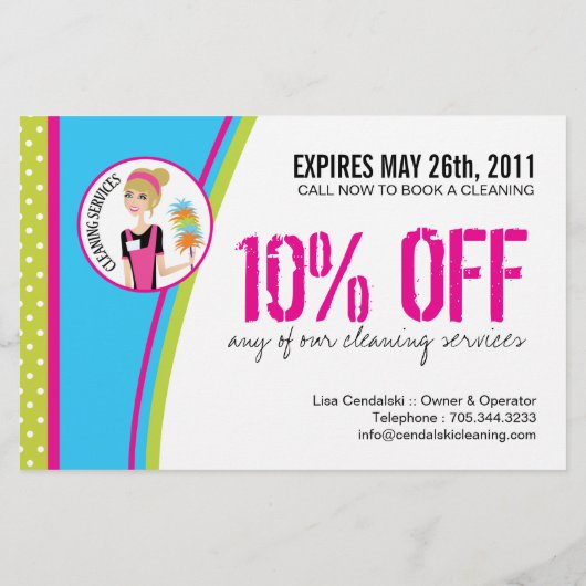 Reinigingsservicelager Flyer (Achterkant)