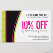 Reinigingsservicelager Flyer (Achterkant)