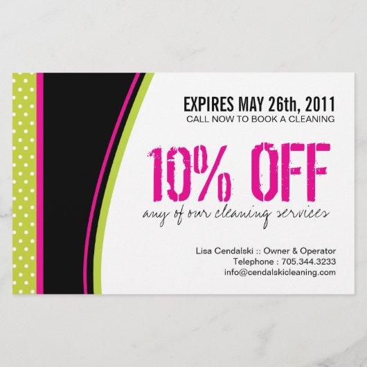 Reinigingsservicelager Flyer (Achterkant)