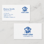 Reinigingsservices Aangepast Logo Eenvoudig klassi Visitekaartje (Voorkant / Achterkant)